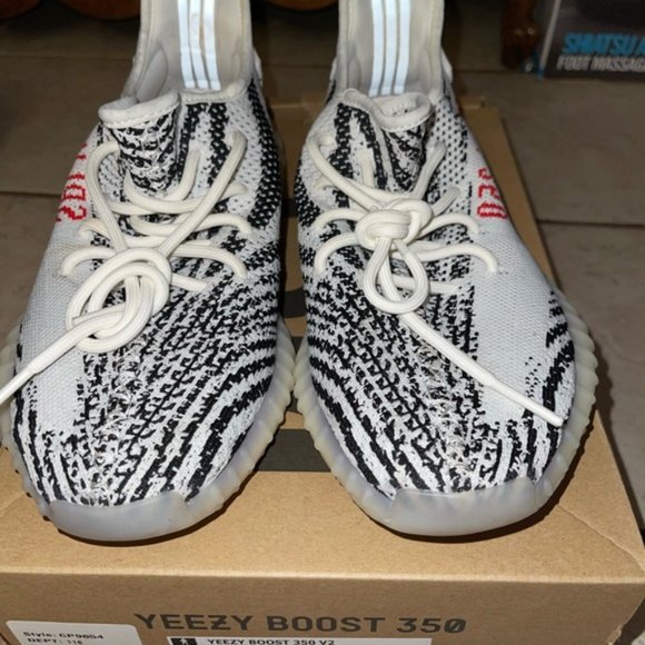 Adidas Yeezy Boost 350 V2 Zebra Men‘s Size:9.5 - Picture 3 of 5